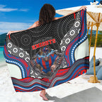 Newcastle Knights Sarong The Scream of Lightning Eyes - Indigenous Dot Ripping Effect