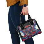 Newcastle Knights Shoulder Handbag The Scream of Lightning Eyes - Indigenous Dot Ripping Effect