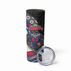 Newcastle Knights Skinny Tumbler The Scream of Lightning Eyes - Indigenous Dot Ripping Effect