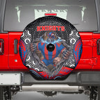 Newcastle Knights Spare Tire Cover The Scream of Lightning Eyes - Indigenous Dot Ripping Effect