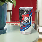 Newcastle Knights Tumbler Cup The Scream of Lightning Eyes - Indigenous Dot Ripping Effect
