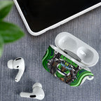 Canberra Raiders AirPods Case The Scream of Lightning Eyes - Indigenous Dot Ripping Effect