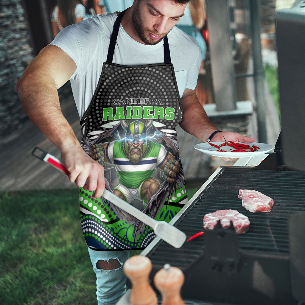 Canberra Raiders Apron The Scream of Lightning Eyes - Indigenous Dot Ripping Effect