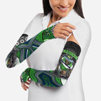 Canberra Raiders Arm Sleeves The Scream of Lightning Eyes - Indigenous Dot Ripping Effect