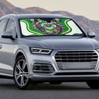 Canberra Raiders Auto Sun Shade The Scream of Lightning Eyes - Indigenous Dot Ripping Effect