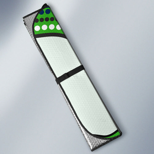 Canberra Raiders Auto Sun Shade The Scream of Lightning Eyes - Indigenous Dot Ripping Effect