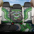 Canberra Raiders Back Car Seat Cover The Scream of Lightning Eyes - Indigenous Dot Ripping Effect