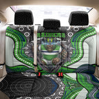 Canberra Raiders Back Car Seat Cover The Scream of Lightning Eyes - Indigenous Dot Ripping Effect