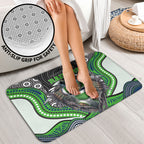 Canberra Raiders Bathroom Set The Scream of Lightning Eyes - Indigenous Dot Ripping Effect