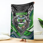 Canberra Raiders Blanket The Scream of Lightning Eyes - Indigenous Dot Ripping Effect