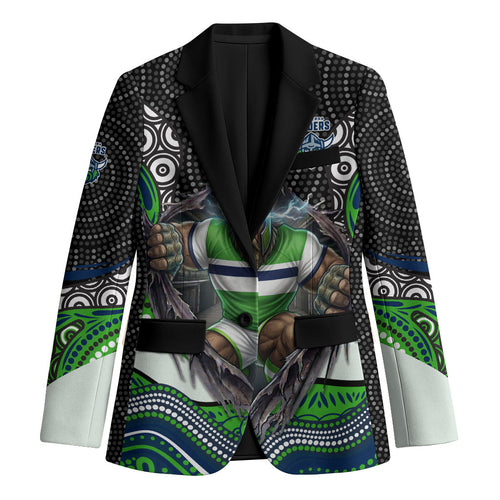 Canberra Raiders Blazer The Scream of Lightning Eyes - Indigenous Dot Ripping Effect