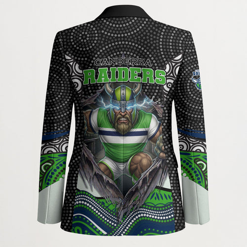 Canberra Raiders Blazer The Scream of Lightning Eyes - Indigenous Dot Ripping Effect