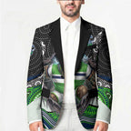 Canberra Raiders Blazer The Scream of Lightning Eyes - Indigenous Dot Ripping Effect
