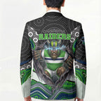 Canberra Raiders Blazer The Scream of Lightning Eyes - Indigenous Dot Ripping Effect
