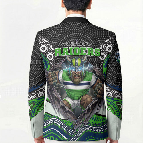 Canberra Raiders Blazer The Scream of Lightning Eyes - Indigenous Dot Ripping Effect