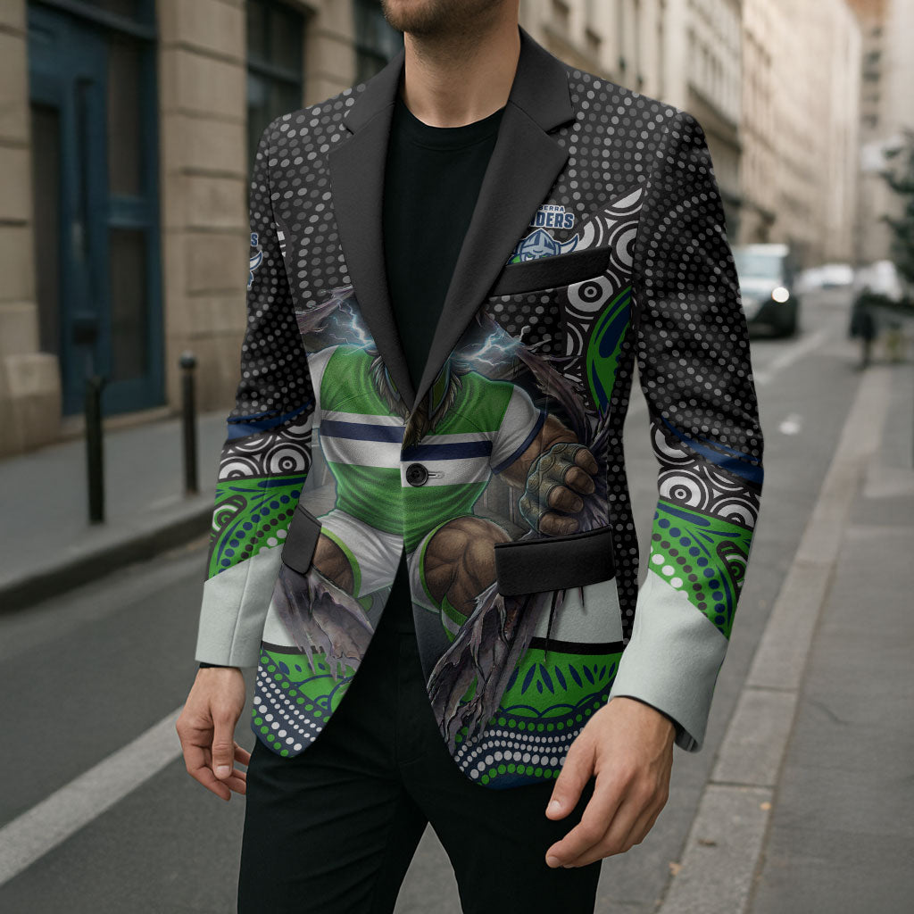 Canberra Raiders Blazer The Scream of Lightning Eyes - Indigenous Dot Ripping Effect