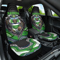 Canberra Raiders Car Seat Cover The Scream of Lightning Eyes - Indigenous Dot Ripping Effect