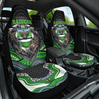 Canberra Raiders Car Seat Cover The Scream of Lightning Eyes - Indigenous Dot Ripping Effect
