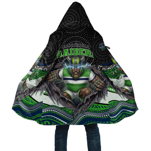 Canberra Raiders Cloak The Scream of Lightning Eyes - Indigenous Dot Ripping Effect