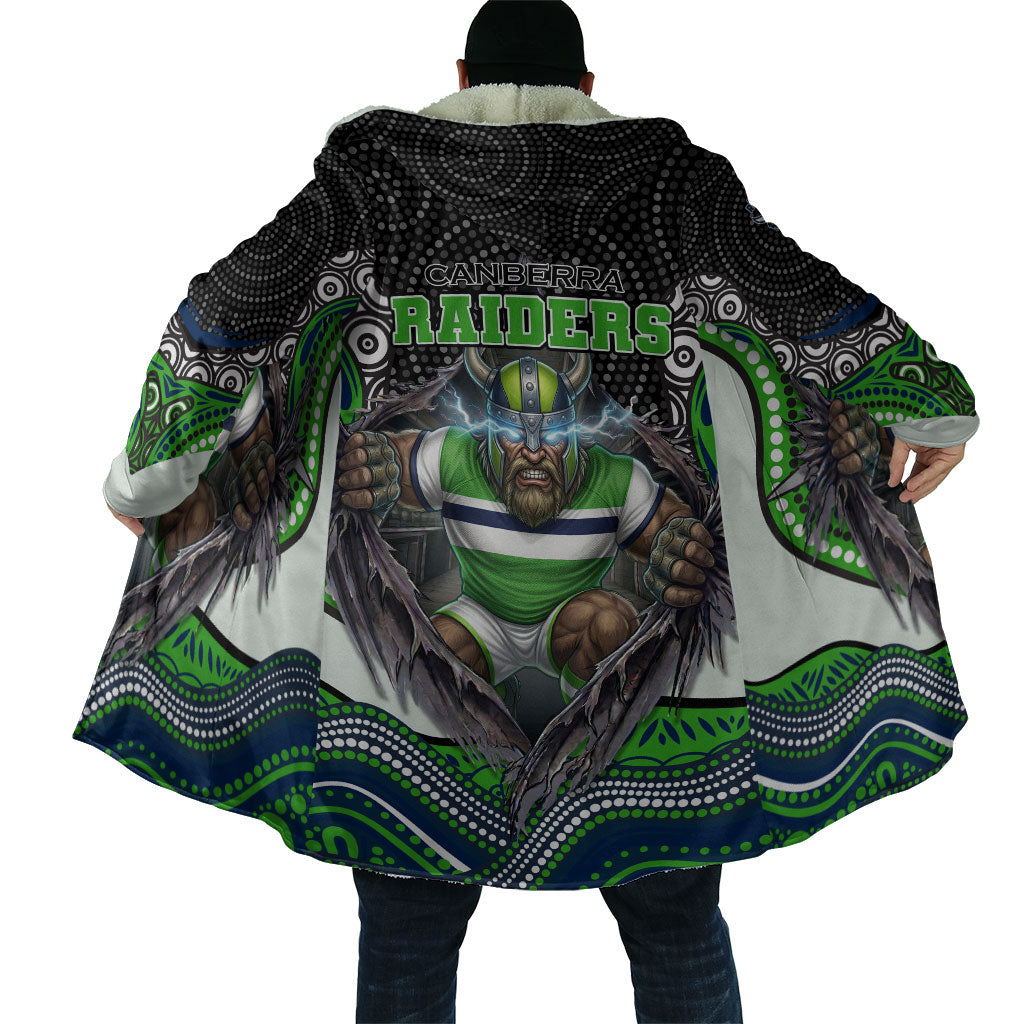 Canberra Raiders Cloak The Scream of Lightning Eyes - Indigenous Dot Ripping Effect