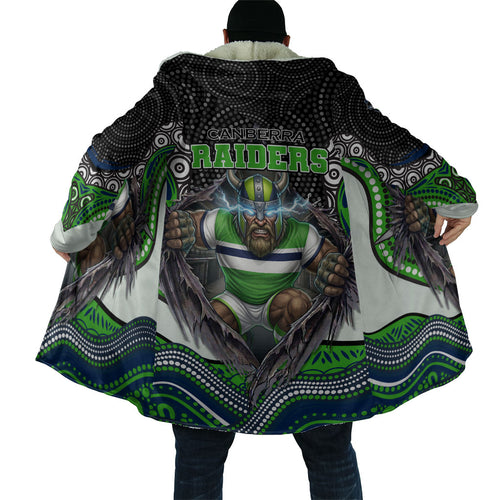 Canberra Raiders Cloak The Scream of Lightning Eyes - Indigenous Dot Ripping Effect