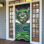 Canberra Raiders Door Cover The Scream of Lightning Eyes - Indigenous Dot Ripping Effect