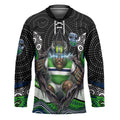 Canberra Raiders Hockey Jersey The Scream of Lightning Eyes - Indigenous Dot Ripping Effect