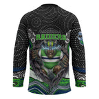 Canberra Raiders Hockey Jersey The Scream of Lightning Eyes - Indigenous Dot Ripping Effect