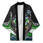 Canberra Raiders Kimono The Scream of Lightning Eyes - Indigenous Dot Ripping Effect