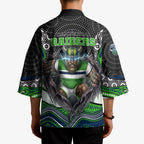 Canberra Raiders Kimono The Scream of Lightning Eyes - Indigenous Dot Ripping Effect
