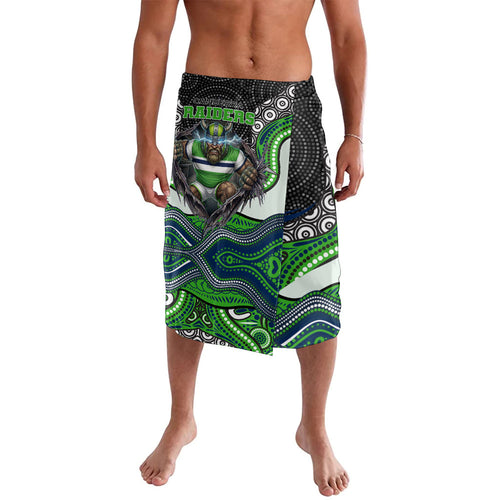 Canberra Raiders Lavalava The Scream of Lightning Eyes - Indigenous Dot Ripping Effect