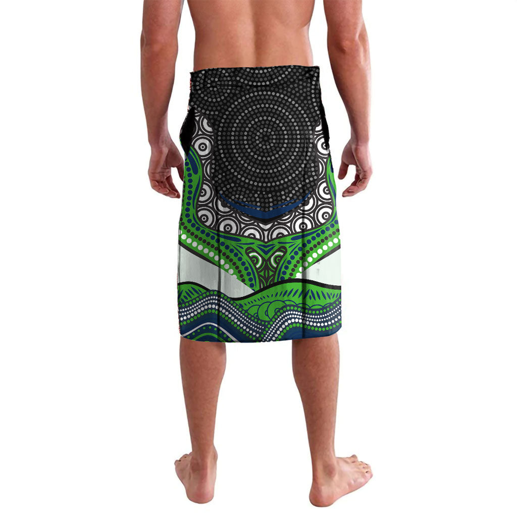 Canberra Raiders Lavalava The Scream of Lightning Eyes - Indigenous Dot Ripping Effect
