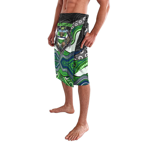 Canberra Raiders Lavalava The Scream of Lightning Eyes - Indigenous Dot Ripping Effect