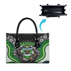 Canberra Raiders Leather Bag The Scream of Lightning Eyes - Indigenous Dot Ripping Effect