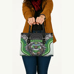 Canberra Raiders Leather Bag The Scream of Lightning Eyes - Indigenous Dot Ripping Effect