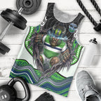 Canberra Raiders Men Tank Top The Scream of Lightning Eyes - Indigenous Dot Ripping Effect