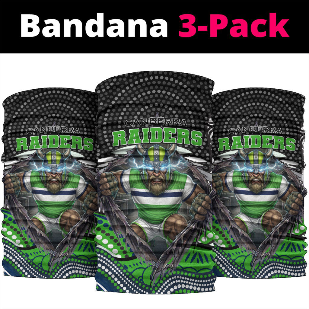 Canberra Raiders Neck Gaiter The Scream of Lightning Eyes - Indigenous Dot Ripping Effect