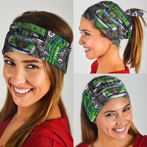 Canberra Raiders Neck Gaiter The Scream of Lightning Eyes - Indigenous Dot Ripping Effect