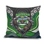 Canberra Raiders Pillow Cover The Scream of Lightning Eyes - Indigenous Dot Ripping Effect