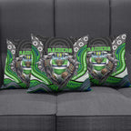 Canberra Raiders Pillow Cover The Scream of Lightning Eyes - Indigenous Dot Ripping Effect