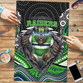 Canberra Raiders Puzzle The Scream of Lightning Eyes - Indigenous Dot Ripping Effect