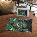 Canberra Raiders Puzzle The Scream of Lightning Eyes - Indigenous Dot Ripping Effect