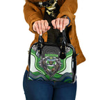 Canberra Raiders Shoulder Handbag The Scream of Lightning Eyes - Indigenous Dot Ripping Effect