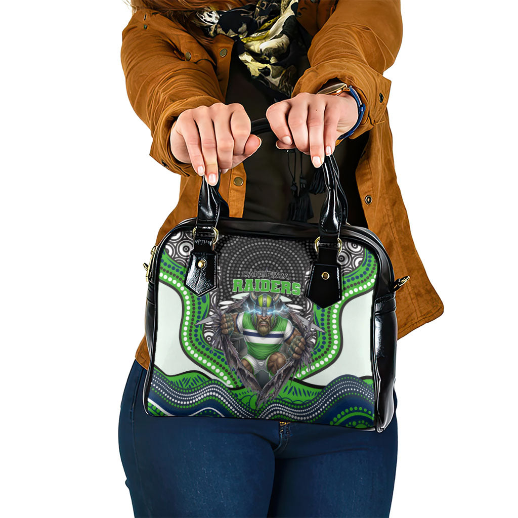Canberra Raiders Shoulder Handbag The Scream of Lightning Eyes - Indigenous Dot Ripping Effect