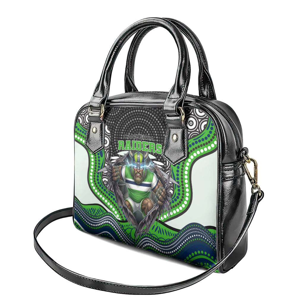 Canberra Raiders Shoulder Handbag The Scream of Lightning Eyes - Indigenous Dot Ripping Effect