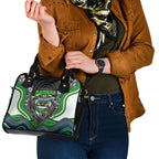 Canberra Raiders Shoulder Handbag The Scream of Lightning Eyes - Indigenous Dot Ripping Effect
