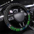 Canberra Raiders Steering Wheel Cover The Scream of Lightning Eyes - Indigenous Dot Ripping Effect