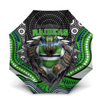 Canberra Raiders Umbrella The Scream of Lightning Eyes - Indigenous Dot Ripping Effect