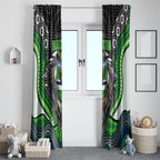 Canberra Raiders Window Curtain The Scream of Lightning Eyes - Indigenous Dot Ripping Effect