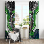 Canberra Raiders Window Curtain The Scream of Lightning Eyes - Indigenous Dot Ripping Effect